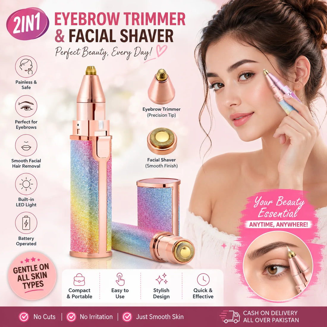 2-in-1 Electric Hair Remover — product view 1