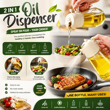 2-in-1 Oil Sprayer Bottle — product view 1