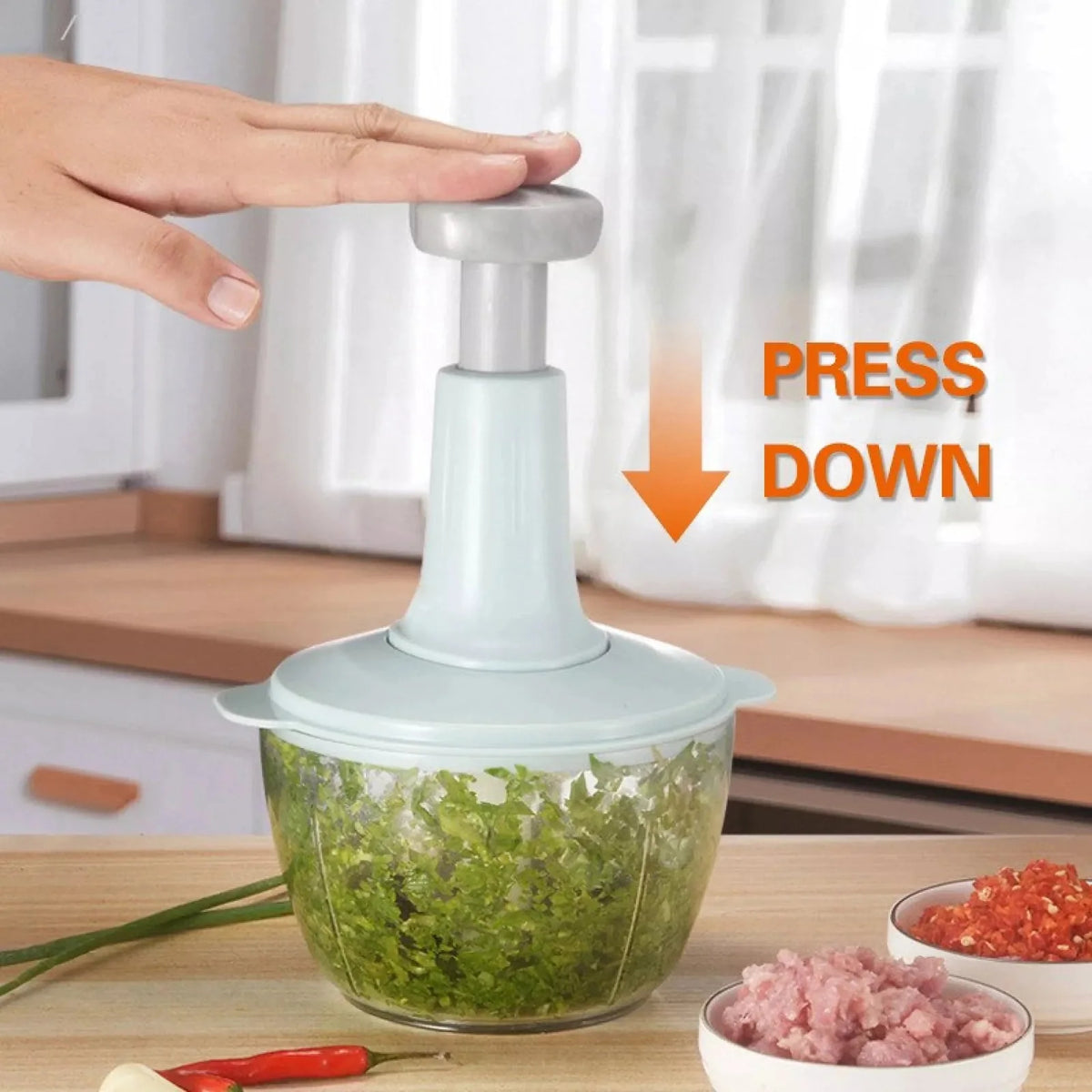 2L Manual Food Chopper — product view 3