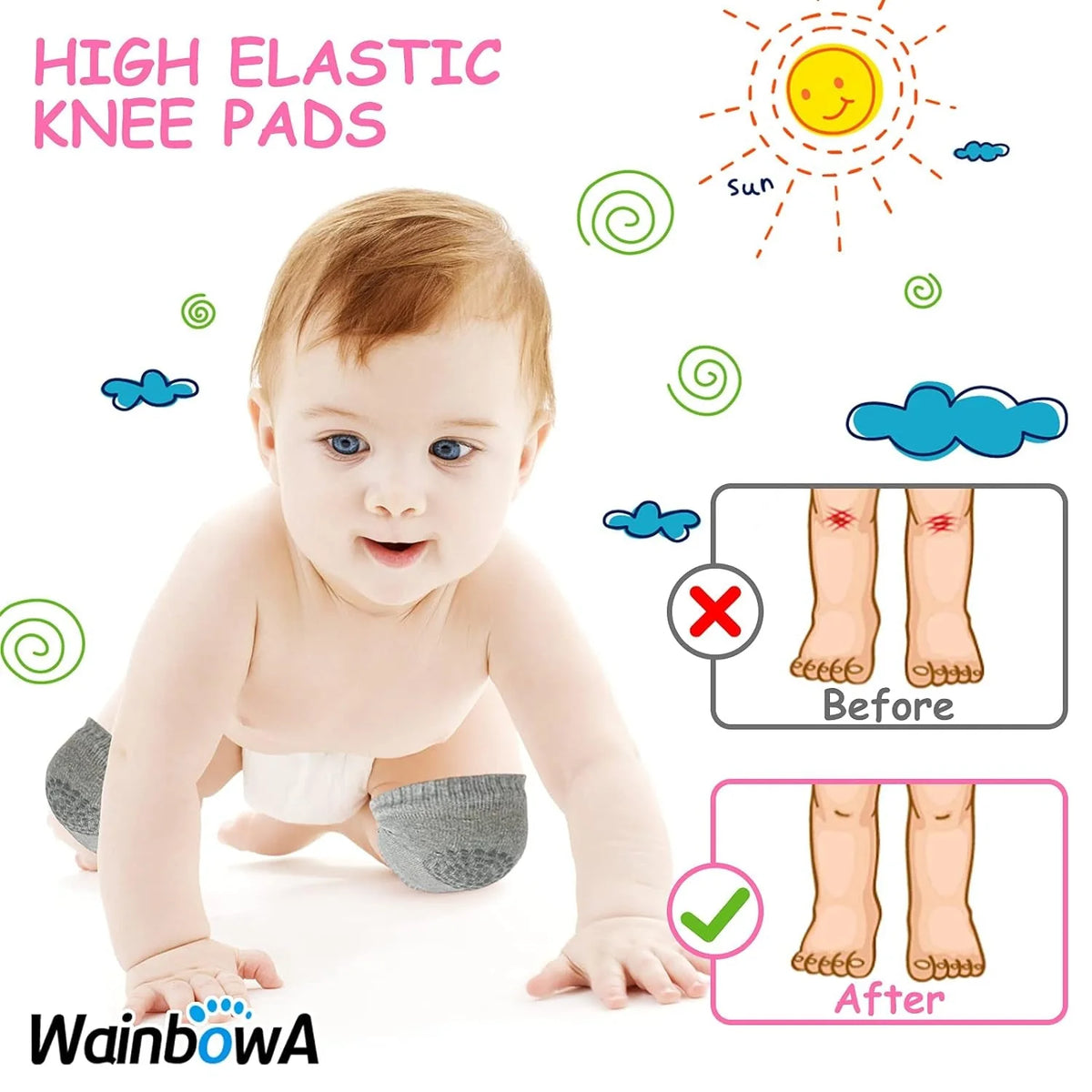 Baby Crawling Knee Pads — product view 2