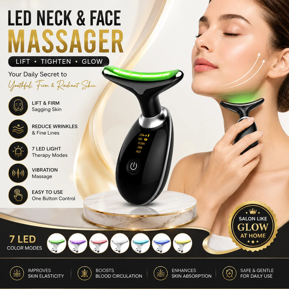 Electric Face & Neck Massager — product view 1