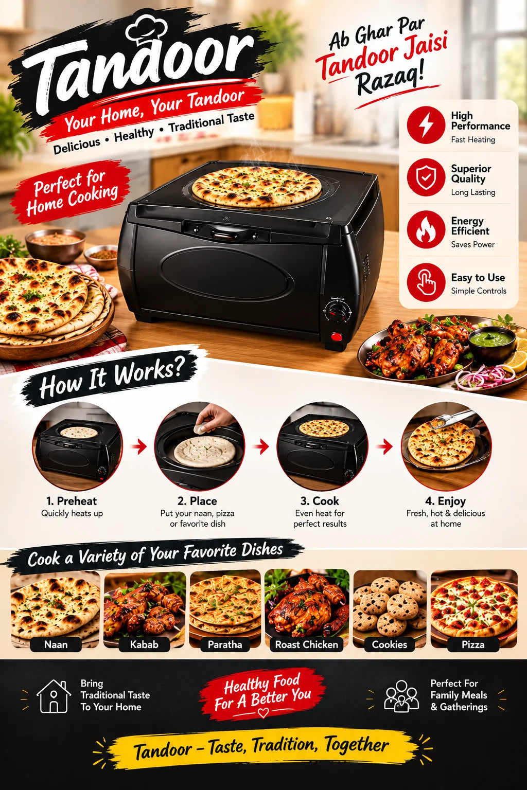 Electric Tandoor Oven — product view 2