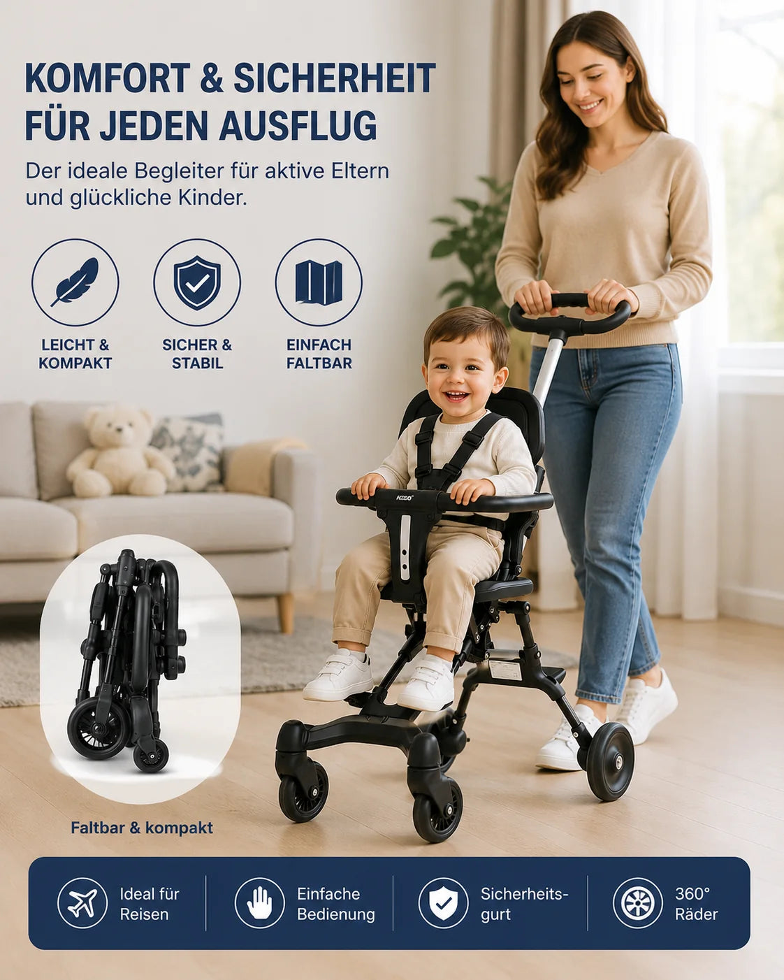 Foldable Baby Stroller — product view 1