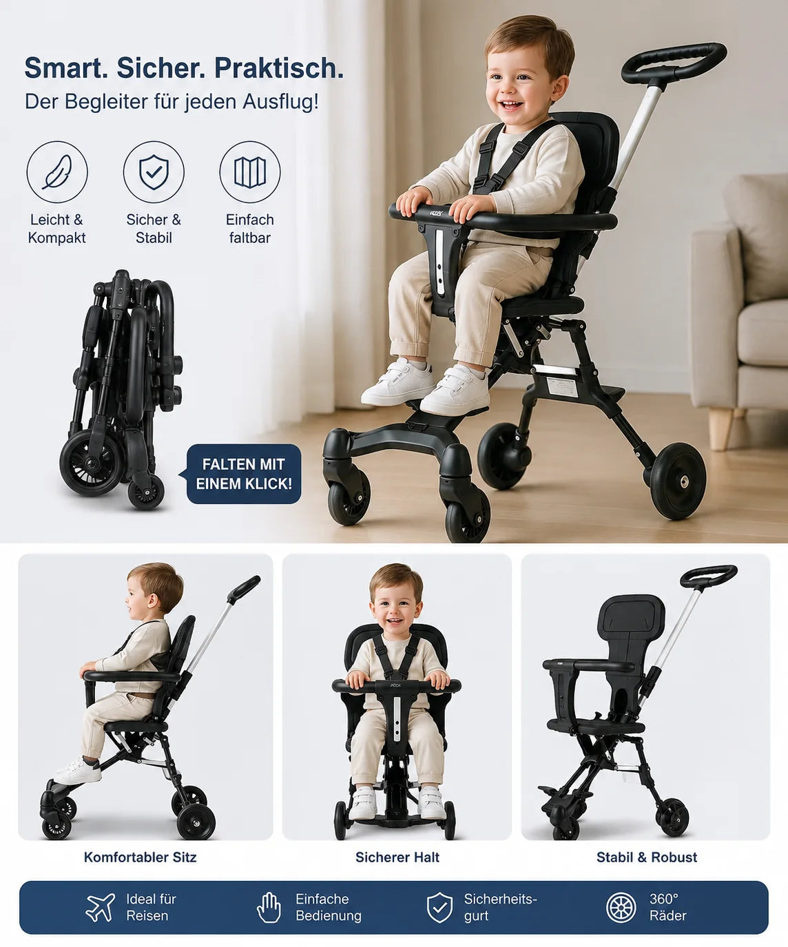 Foldable Baby Stroller — product view 2