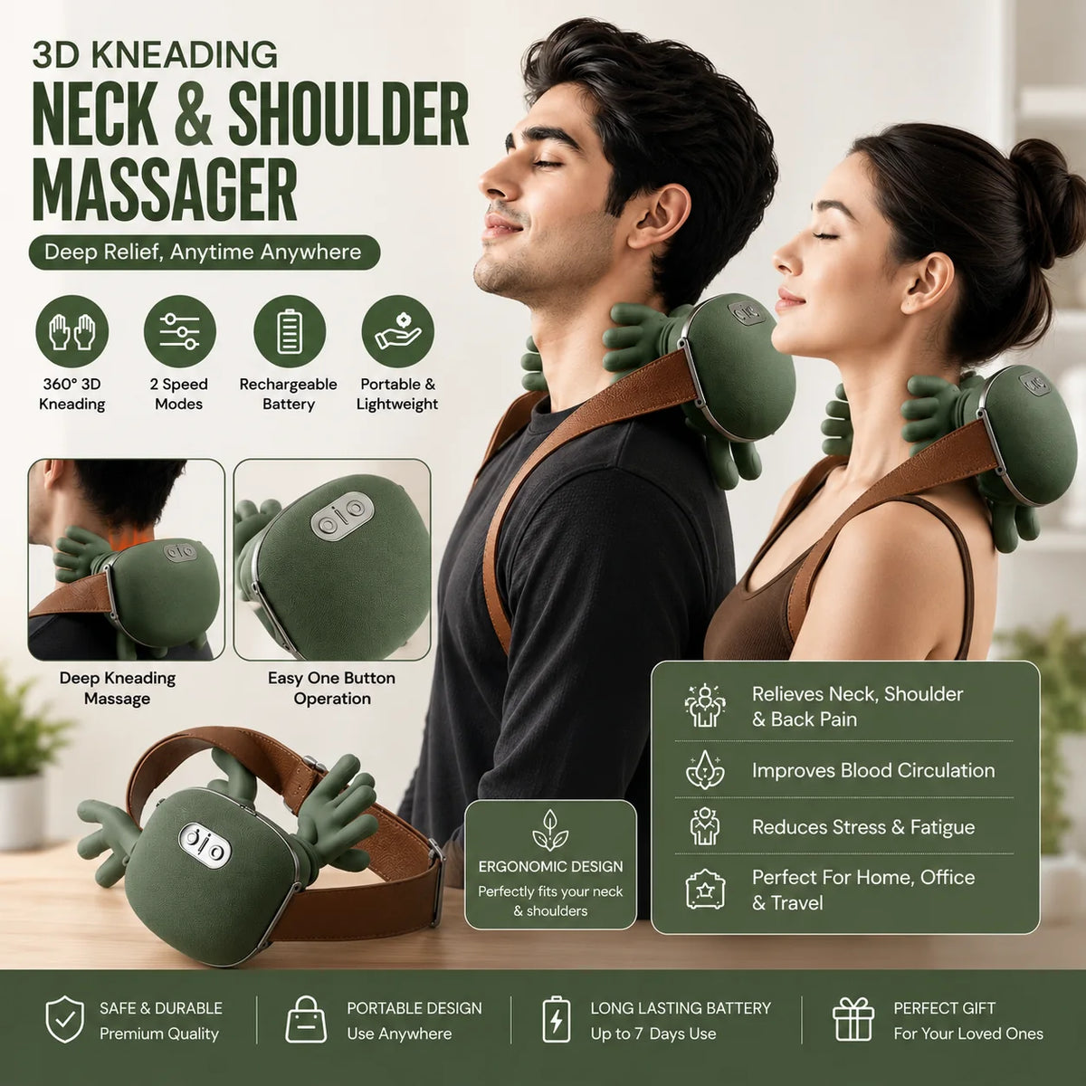 Heated Neck & Shoulder Massager — product view 1