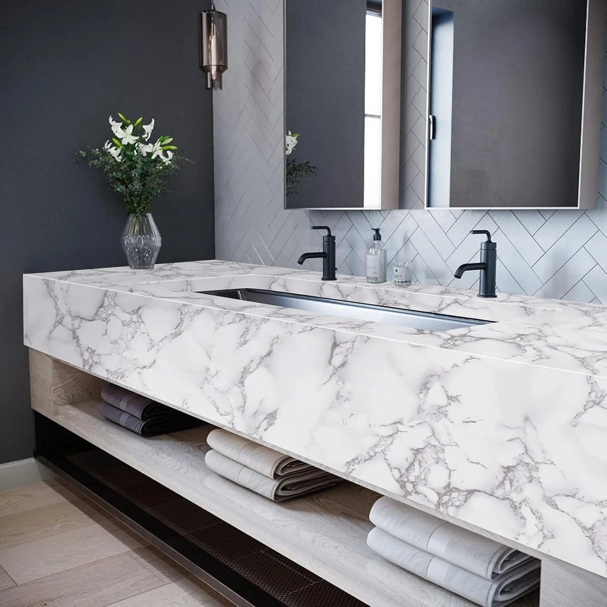 Marble Peel & Stick Wallpaper — product view 8