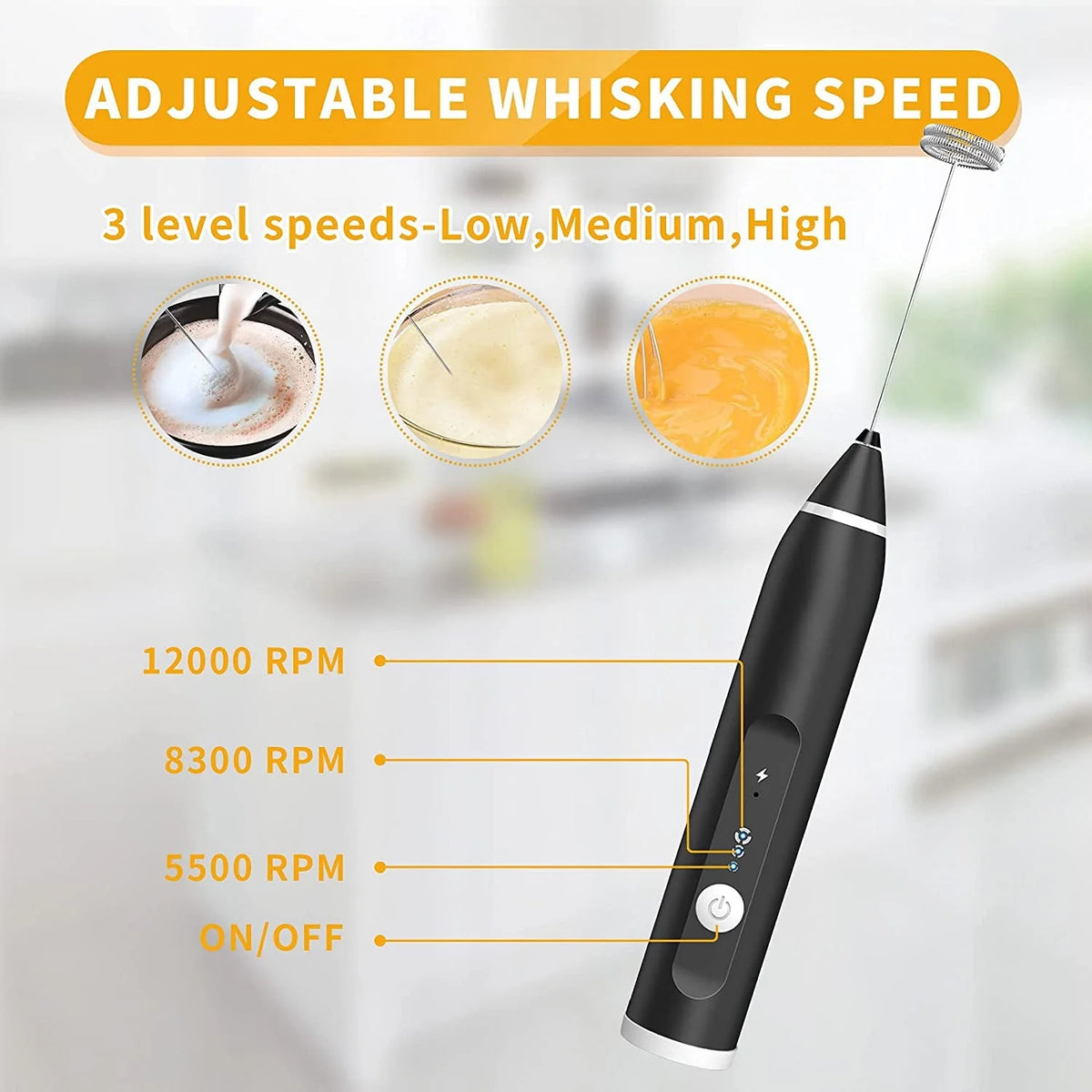 Rechargeable Milk Frother — product view 5