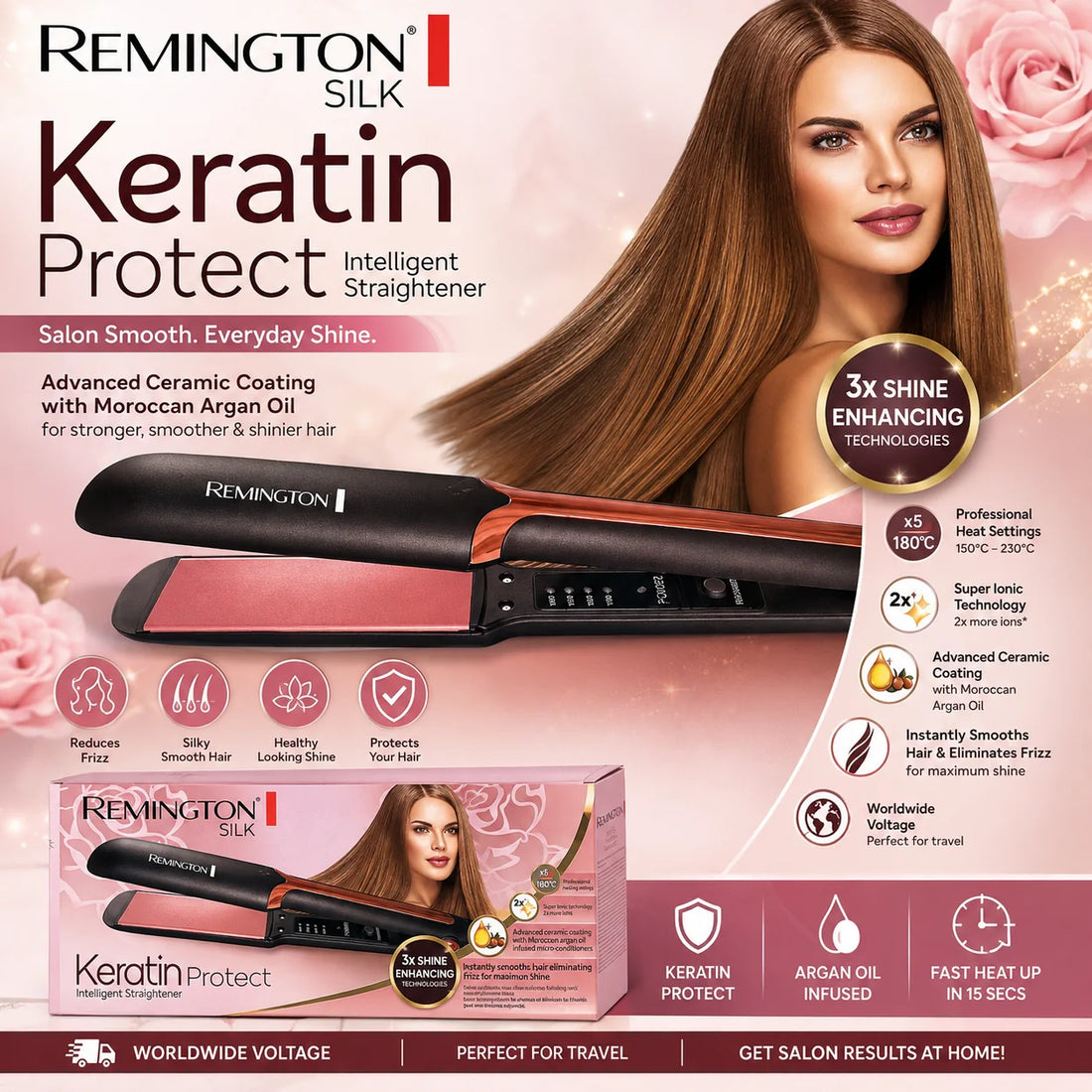 Remington Keratin Straightener — product view 1
