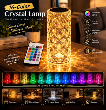 Rose Diamond LED Table Lamp — product view 1