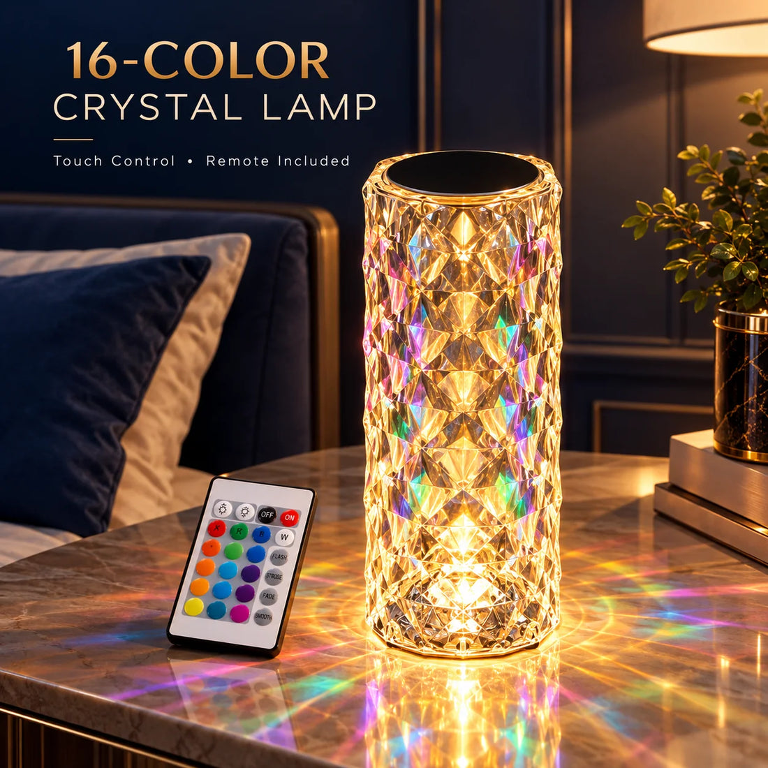 Rose Diamond LED Table Lamp — product view 1