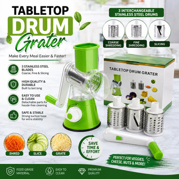 Rotary Vegetable Cutter & Grater — product view 1