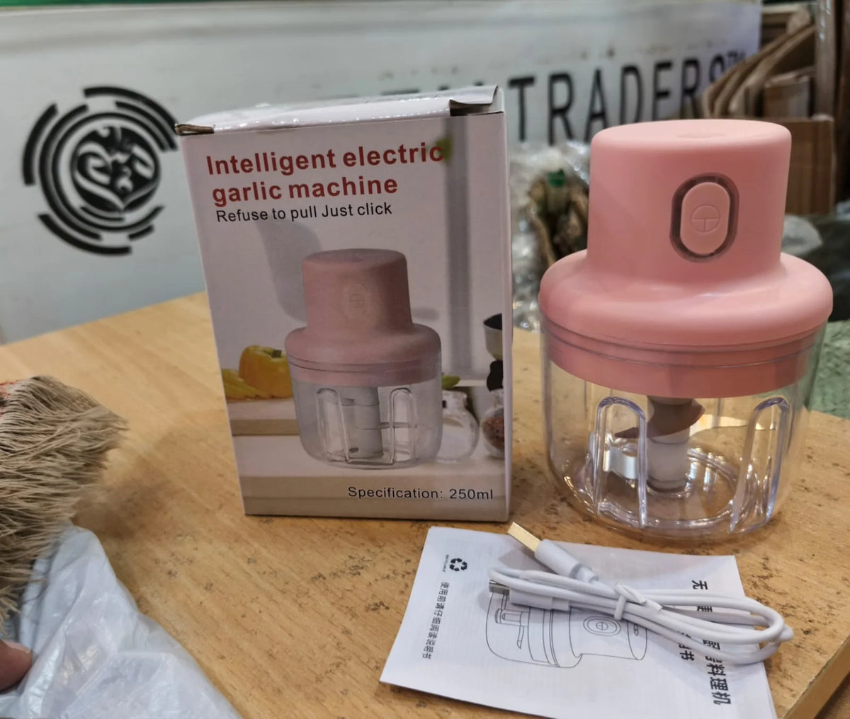 USB Garlic Chopper 250ml — product view 3